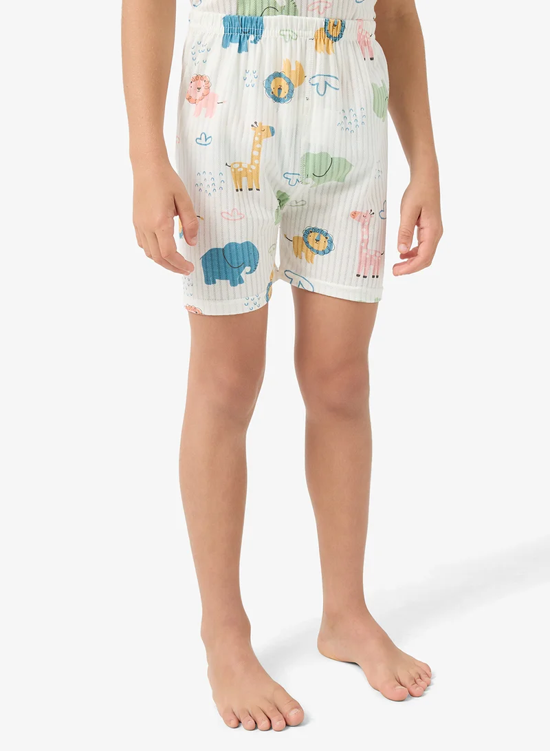 Pinata  Zoo Print Short Pyjamas for Men | Best Price UAE